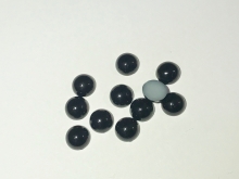 Полубусины клеевые черные 1см (11 грамм)